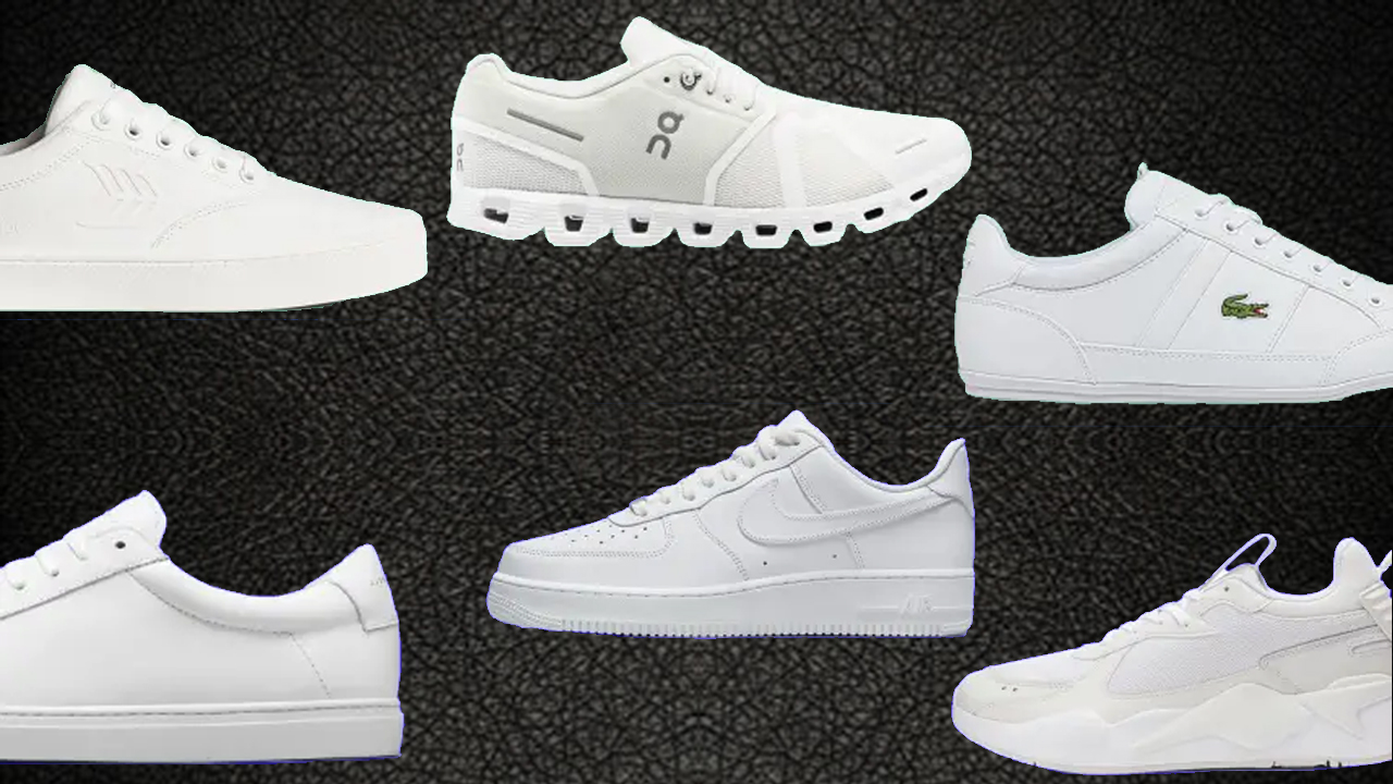 shop white sneakers